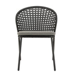 Malo - Lot De 2 Chaises Jardin - Noir/Gris