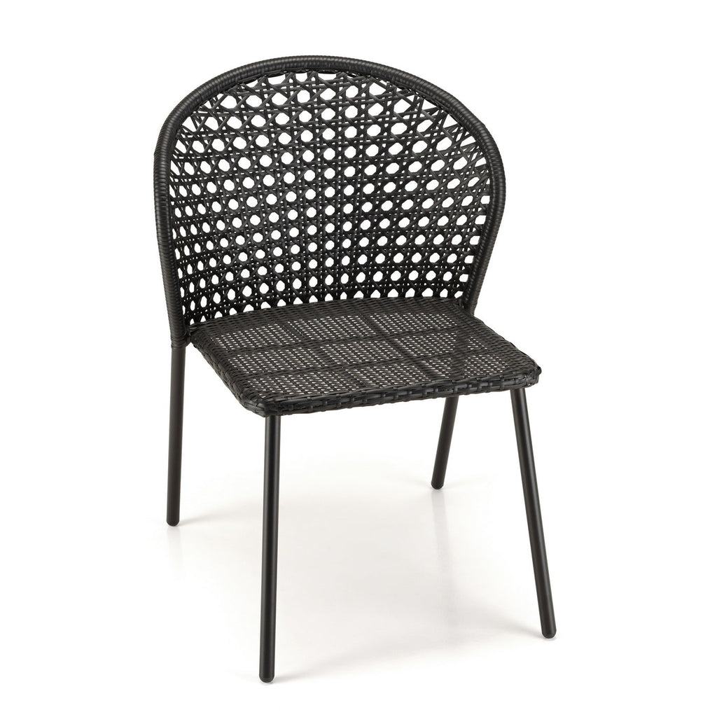 Malo - Lot De 2 Chaises Jardin - Noir/Gris