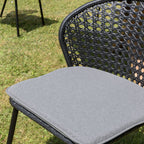 Malo - Lot De 2 Chaises Jardin - Noir/Gris