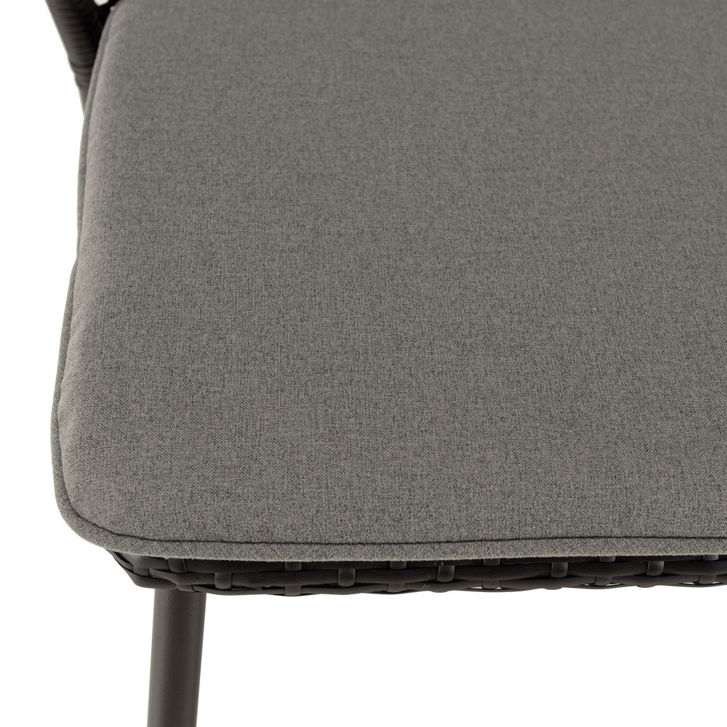 Malo - Lot De 2 Chaises Jardin - Noir/Gris