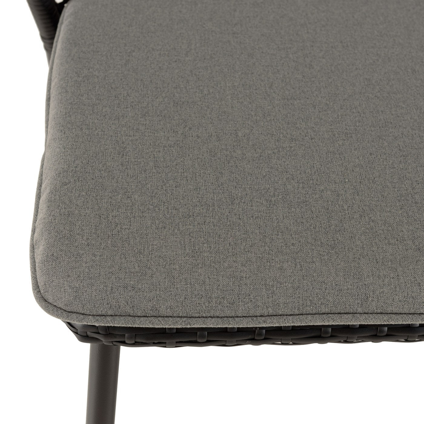 Malo - Lot De 2 Chaises Jardin - Noir/Gris