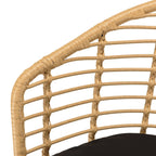 Malo - Lot De 2 Fauteuils Jardin - Bois Clair/Noir