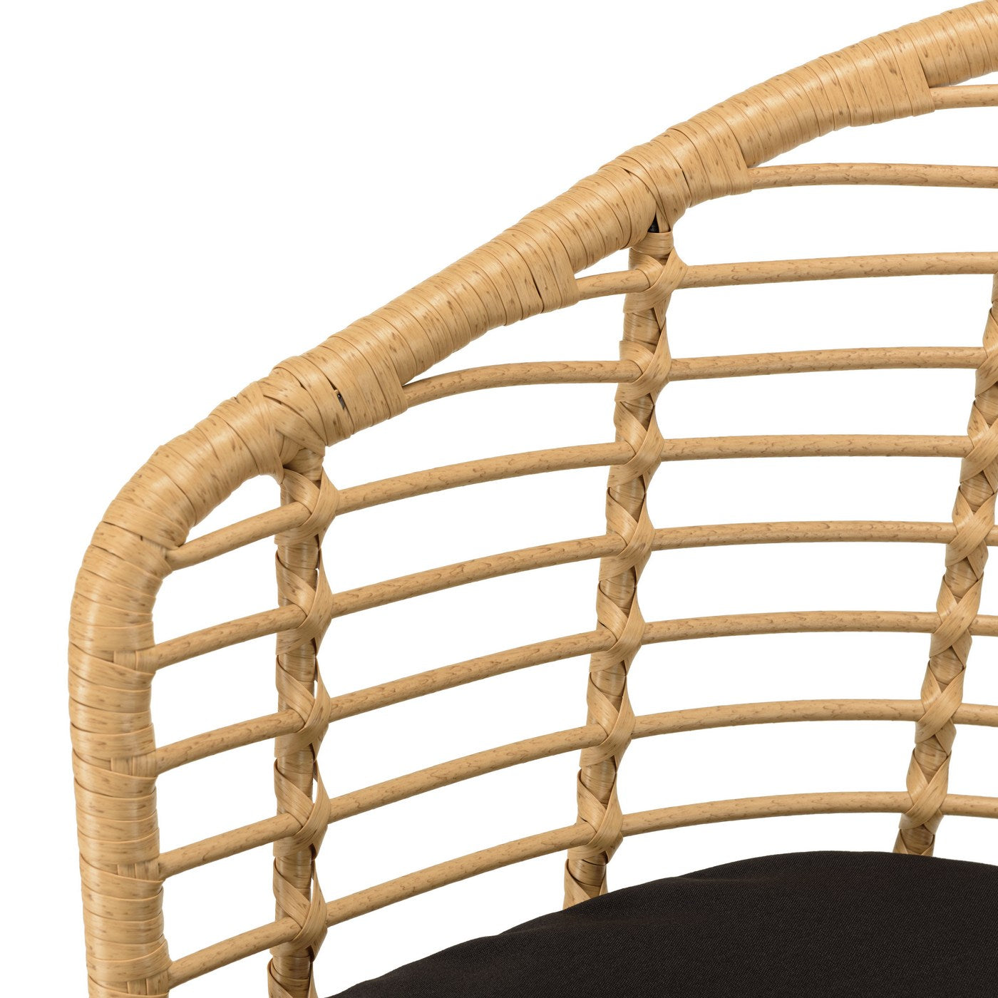 Malo - Lot De 2 Fauteuils Jardin - Bois Clair/Noir