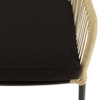 Malo - Lot De 2 Fauteuils Jardin - Crème/Noir