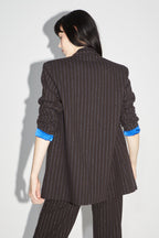Le Blazer Ema Chocolat Lines Goldyblue