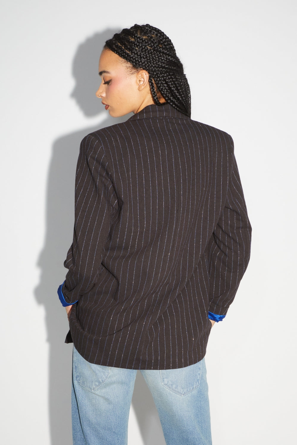 Le Blazer Ema Chocolat Lines Goldyblue