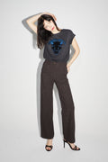 Le Pantalon Yves Chocolat Lines Goldblue