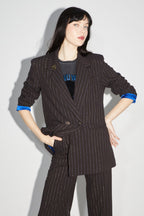 Le Pantalon Yves Chocolat Lines Goldblue