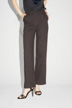 Le Pantalon Yves Chocolat Lines Goldblue