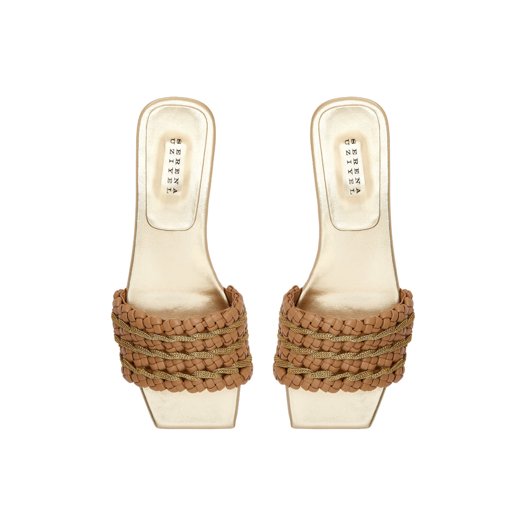 Aurnia Gold-Latte Sandal