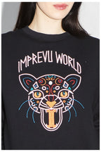 Le Sweatshirt Eddie Broderie Leo Black