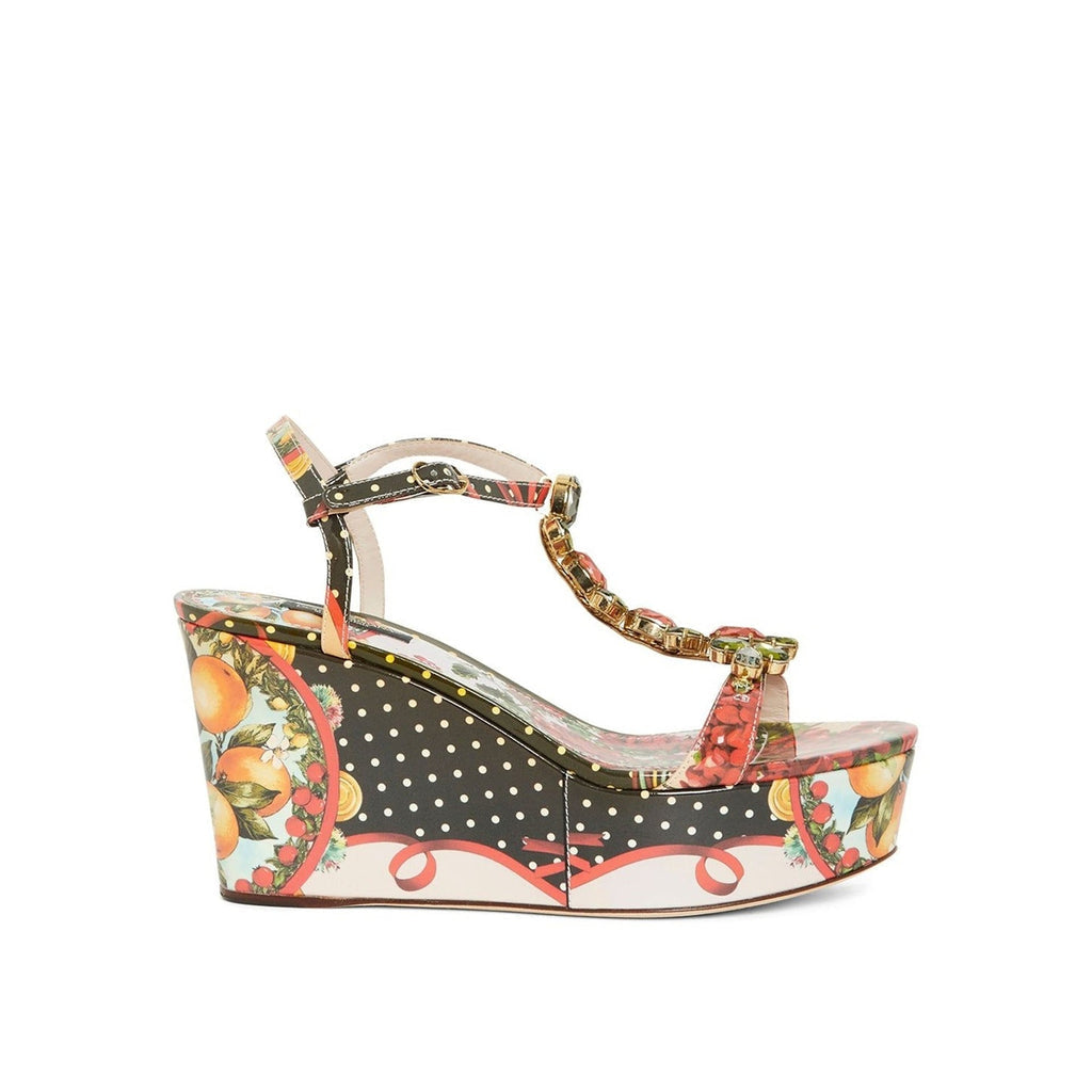 Dolce & Gabbana Wedge Sandals - Black - Femme