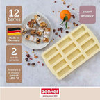 Zenker - Moule En Silicone Pour 12 Barres De Muesli Zenker Sweet Sensation - Beige