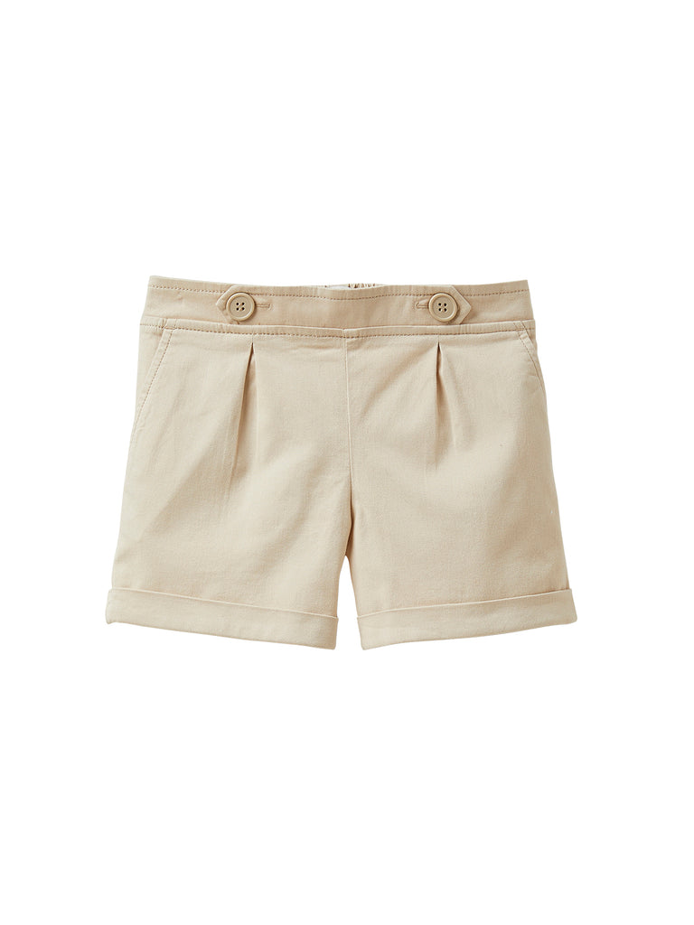 Cyrillus - Short Essentiel - Beige Clair Uni - Fille
