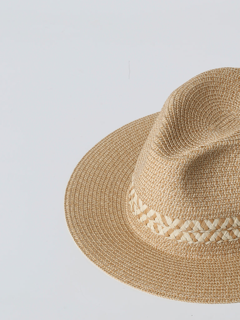 Cyrillus - Chapeau Tresse - Beige Clair Multicolore - Fille