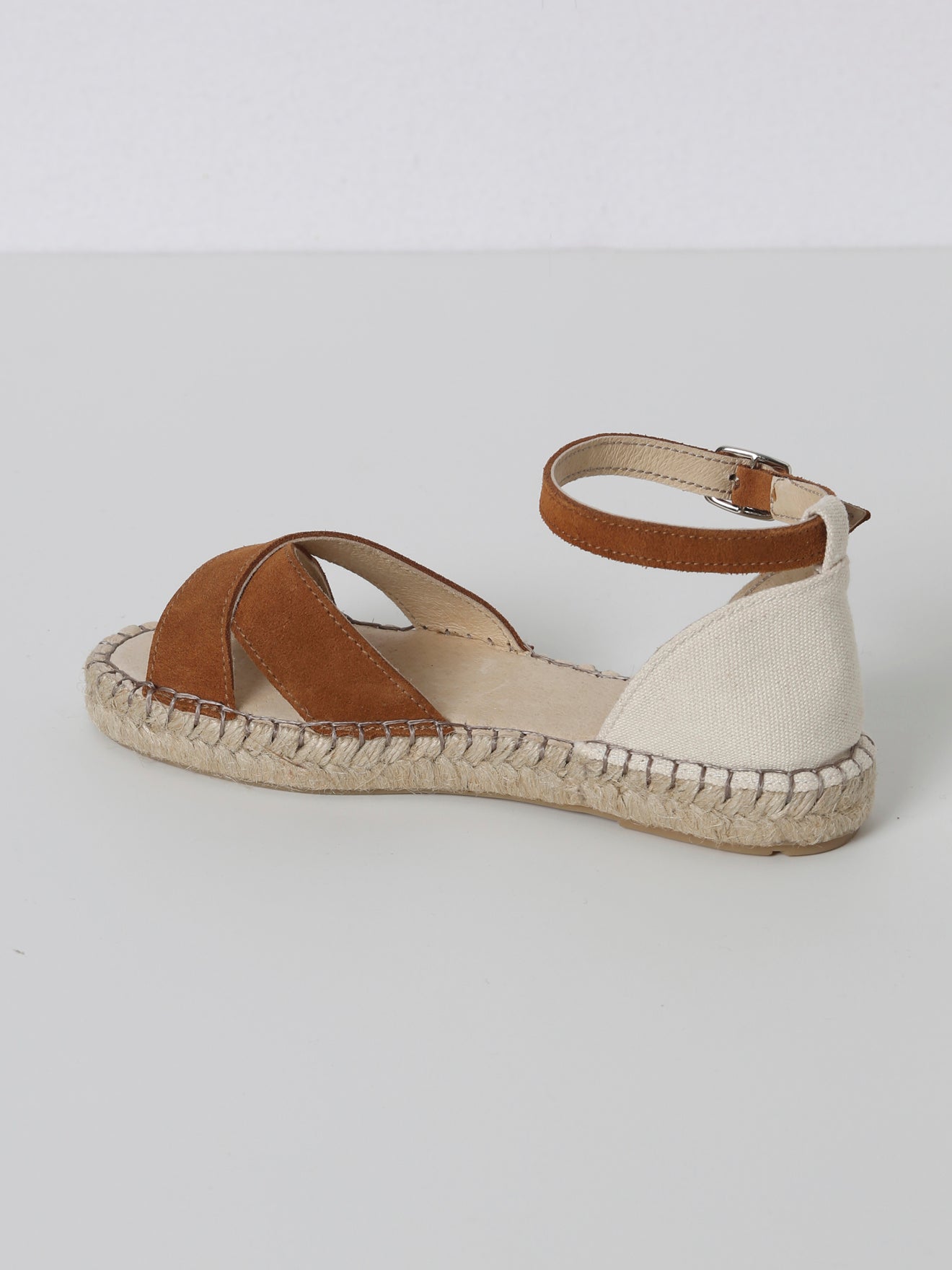 Espadrille - Marron Clair Uni - Fille