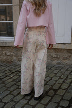 Pantalon Fleuri Misha - Beige