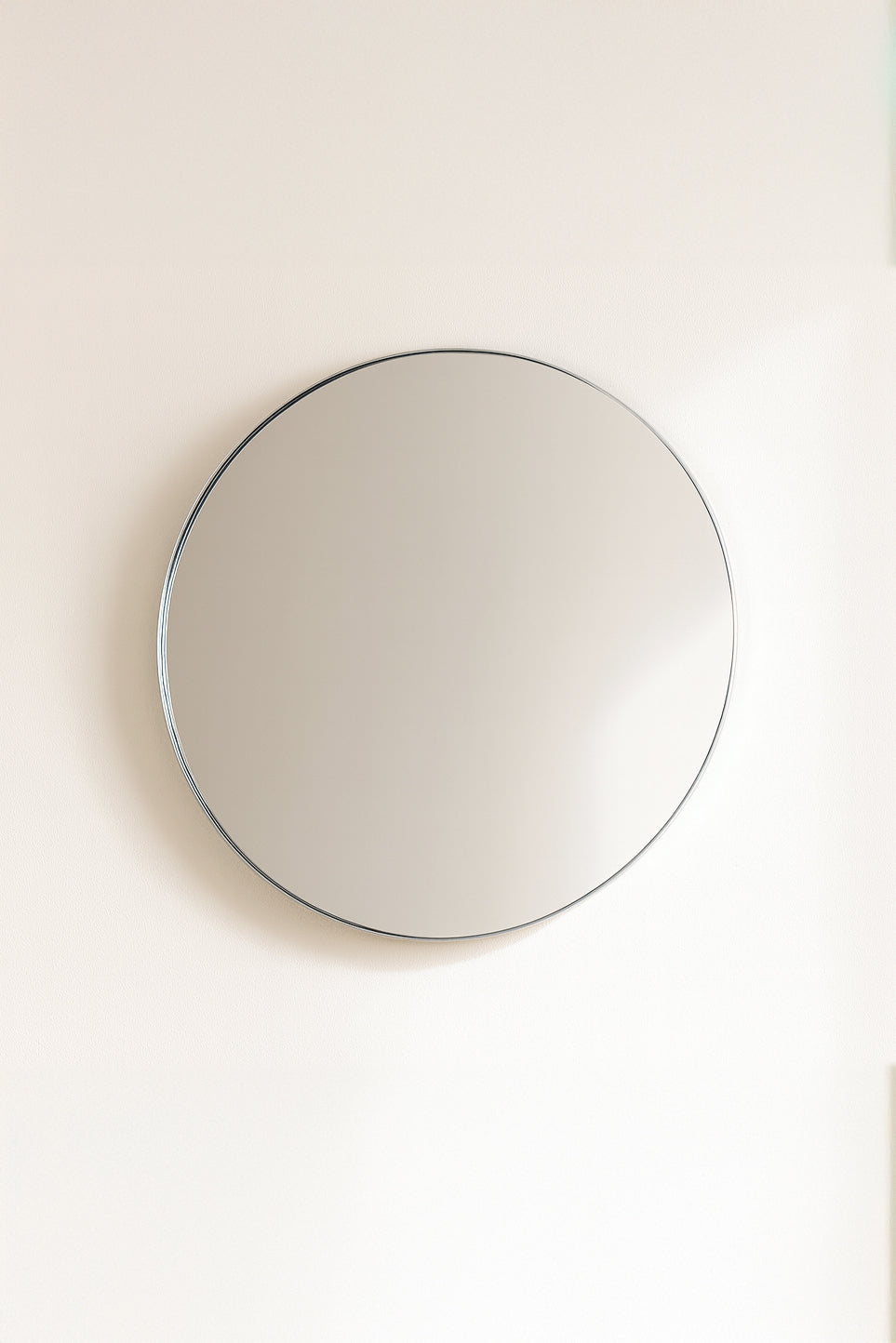 Cm - Miroir Rond Loft Contour - Etain - Noir