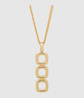 Tom Wood - Collier Mini Pendant Open Doré 50Cm - Unisexe