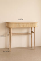 Hector - Console - Bois De Pin - Naturel