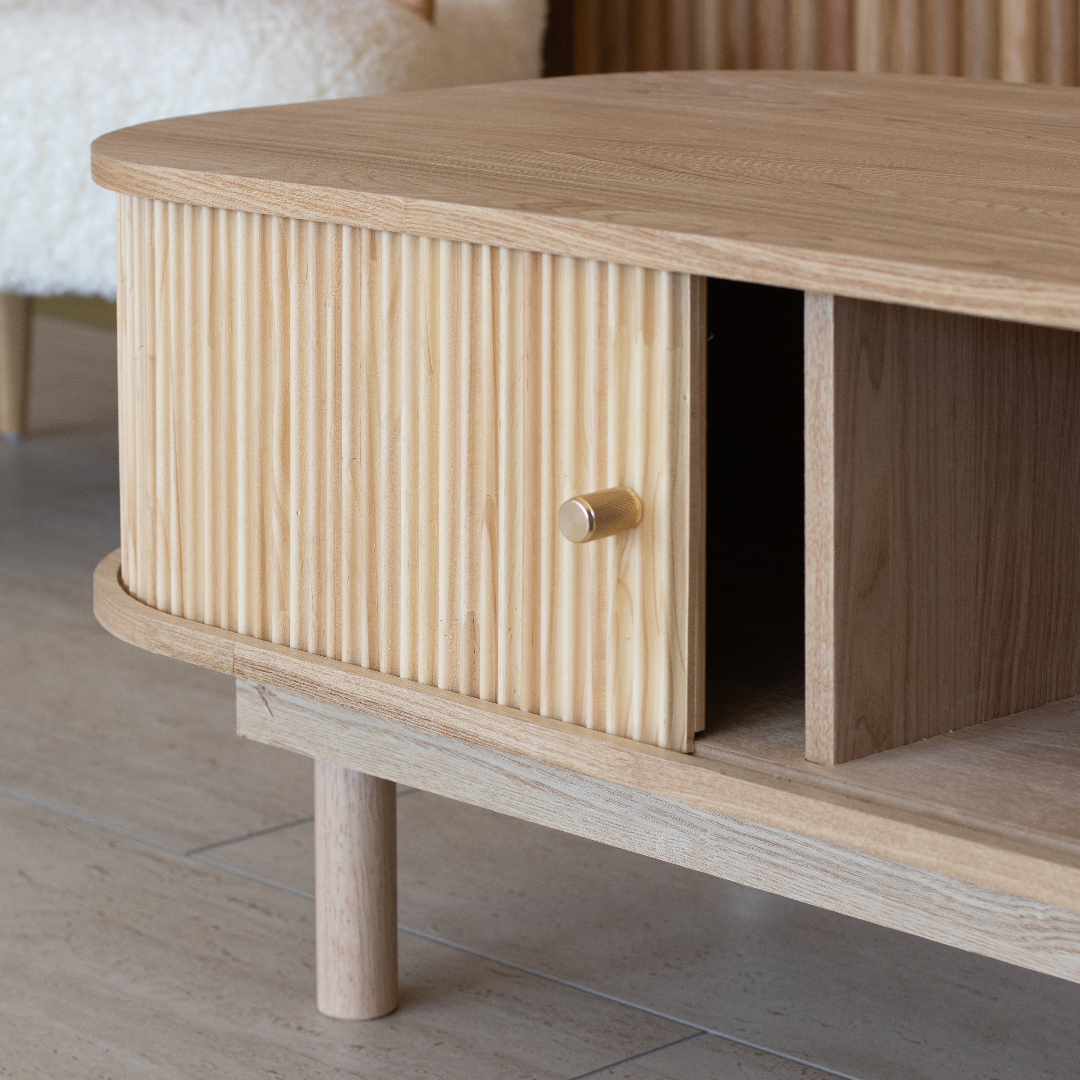 Hector - Table Basse - Bois De Pin - Naturel