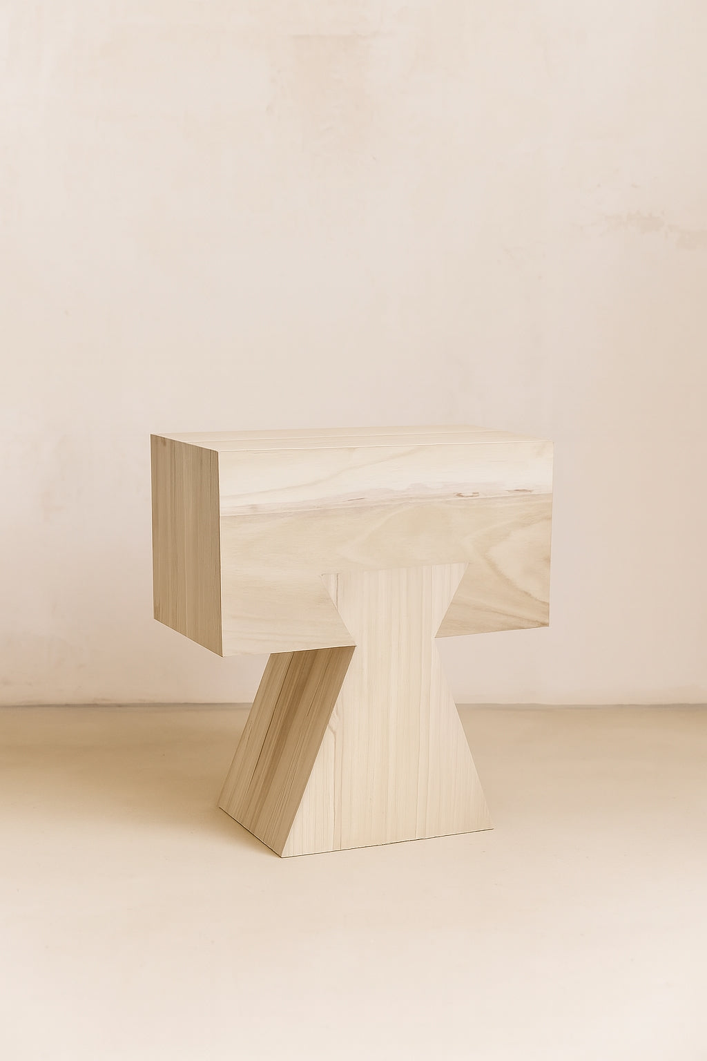 Line - Meuble D'Appoint - Bois De Paulownia - Naturel