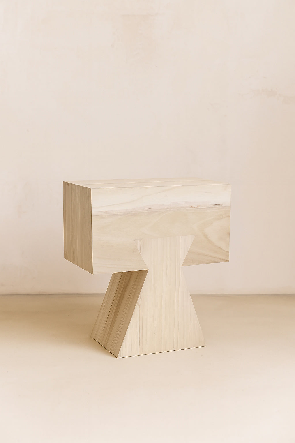 Line - Meuble D'Appoint - Bois De Paulownia - Naturel
