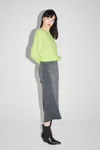 La Maxi Skirt Serena En Tricot Léo Green