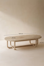 Kristen - Table Basse - Pin Recyclé