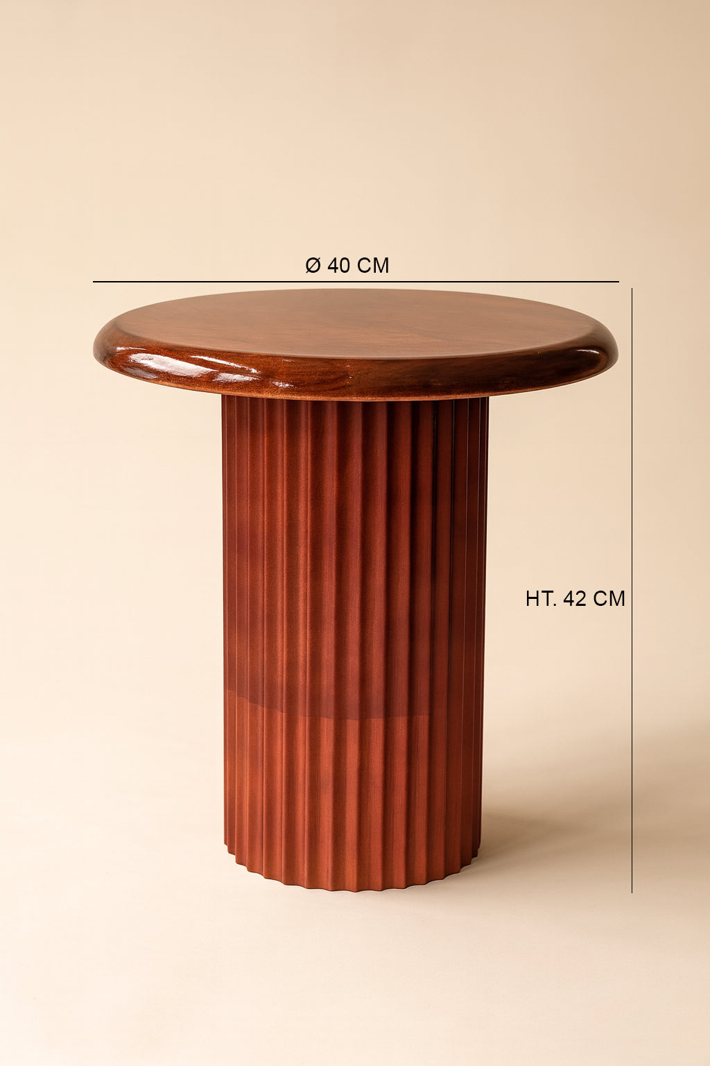 Alta - Meuble D'Appoint - Bois Manguier/Métal - Marron