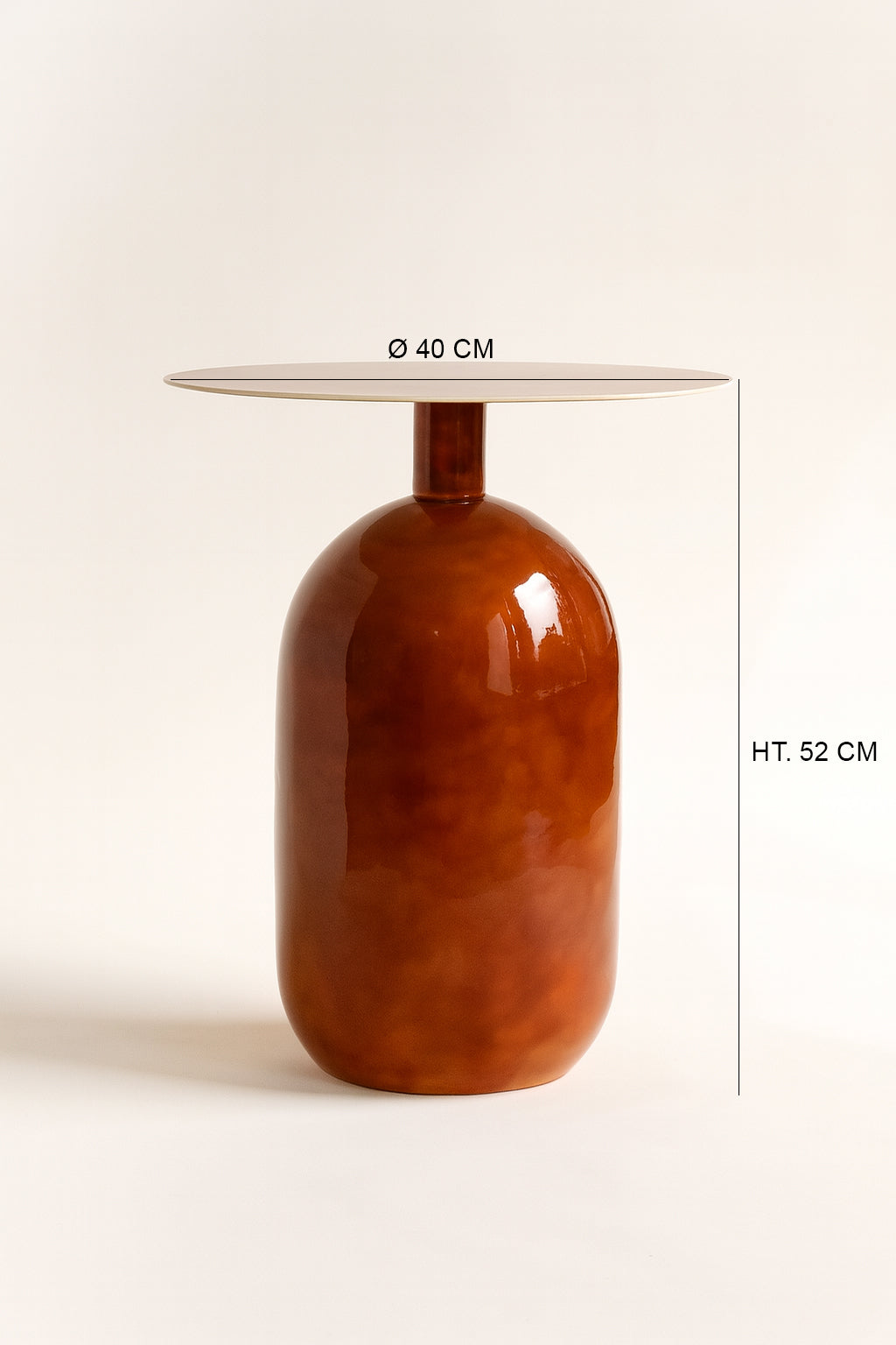 Bodo - Meuble D'Appoint - Métal - Terracotta