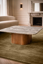 Bergen - Table Basse - Bois D'Acacia/Marbre - Gris