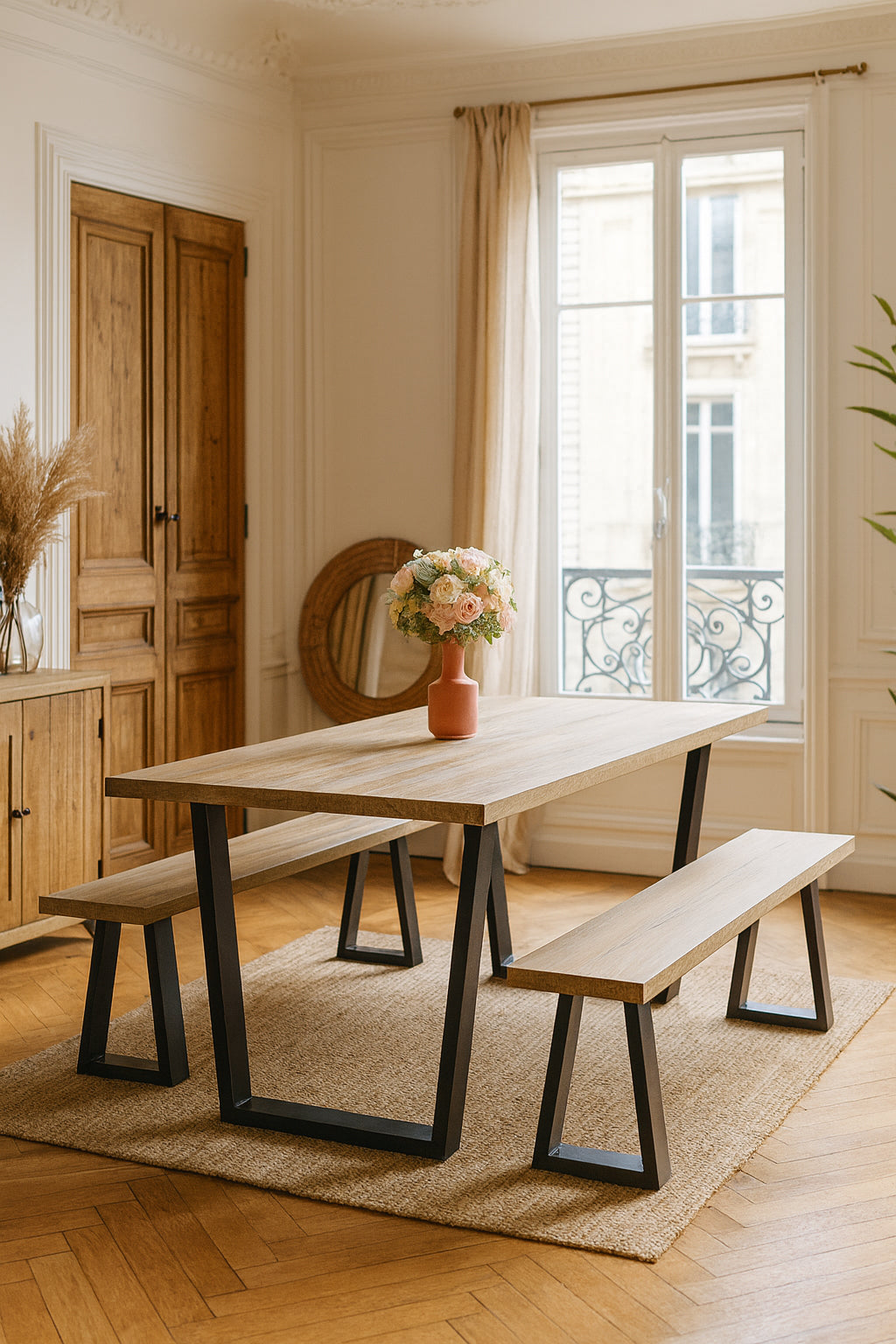 Petite Table Hera - Bois De Pin Et Acacia