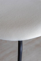 Riva - Ensemble Table Rectangle - Effet Noyer/Velours/Metal - Ecru/Noyer
