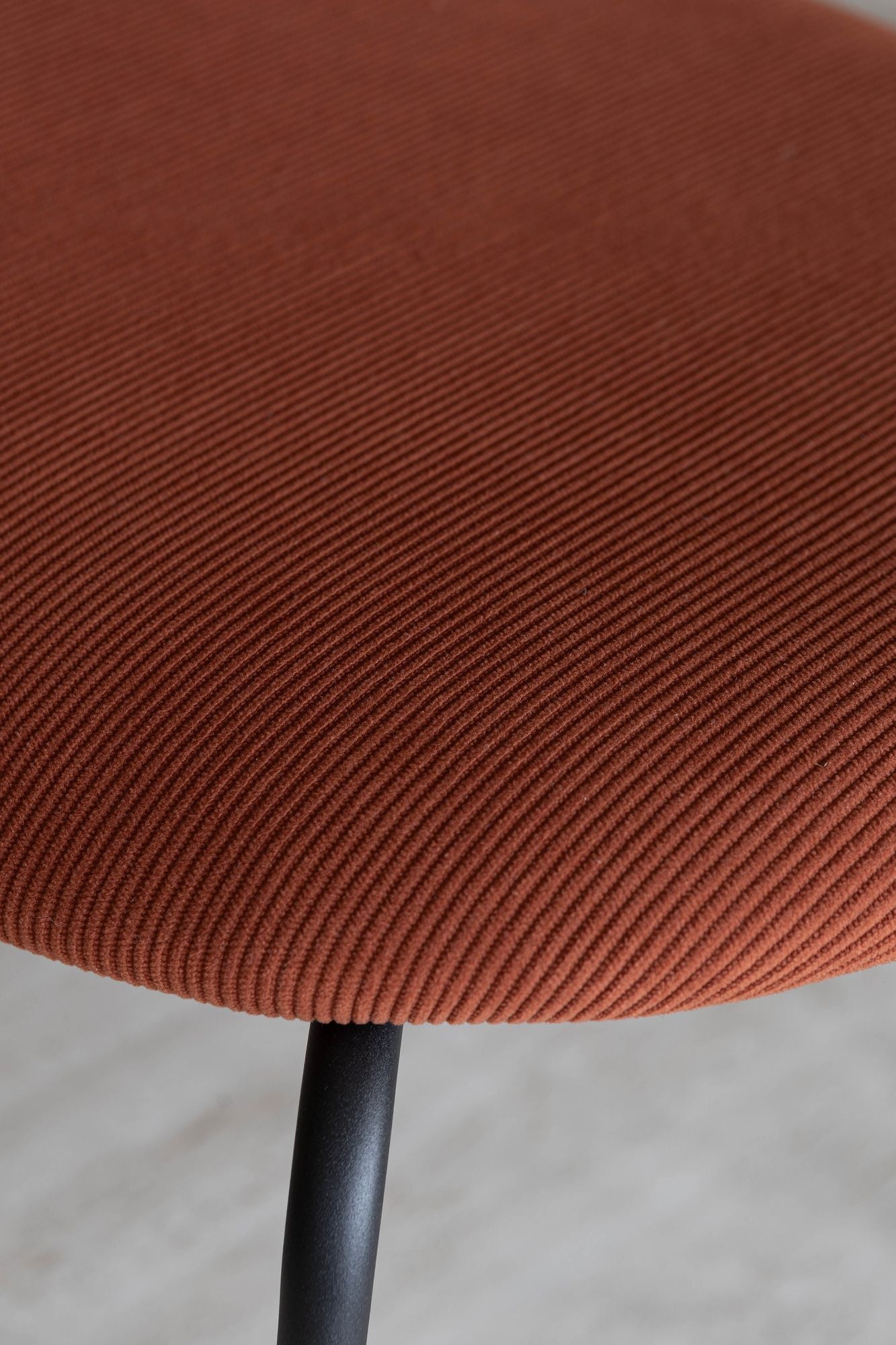 Metal - Ensemble Table Rectangle +6 Chaises - Velours Cotelé/Metal/Bois - Terrac