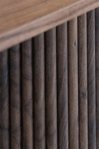 Sierra - Tble Basse Ovale - Effet Bois - Noyer
