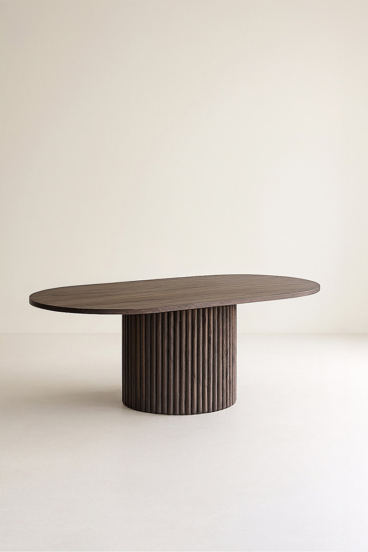 Sierra - Tble Basse Ovale - Effet Bois - Noyer
