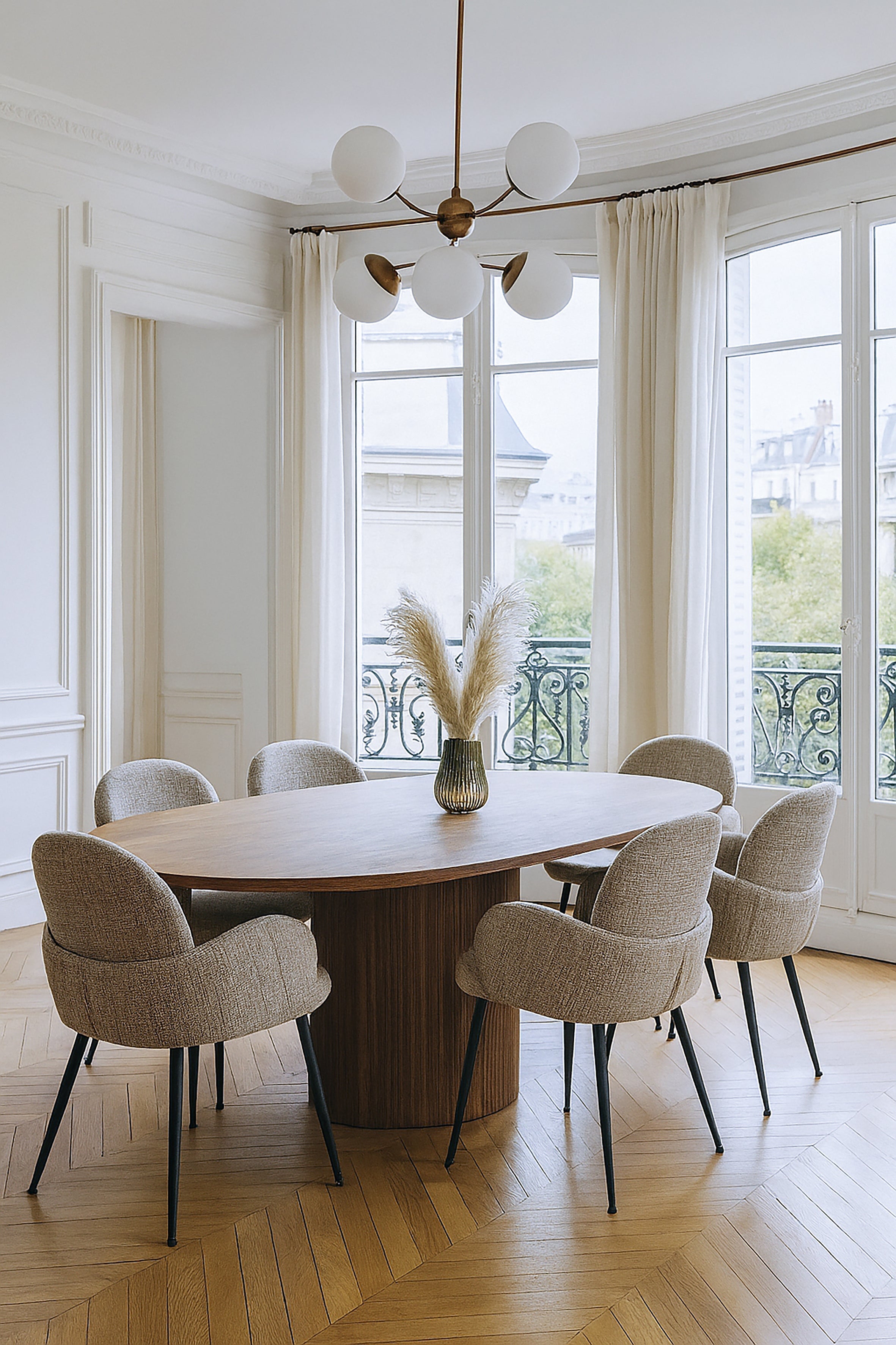Sierra - Table Extensible - Effet Bois - Noyer