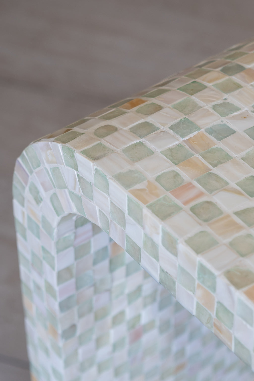 Zina - Console - Coquille De Capiz - Vert