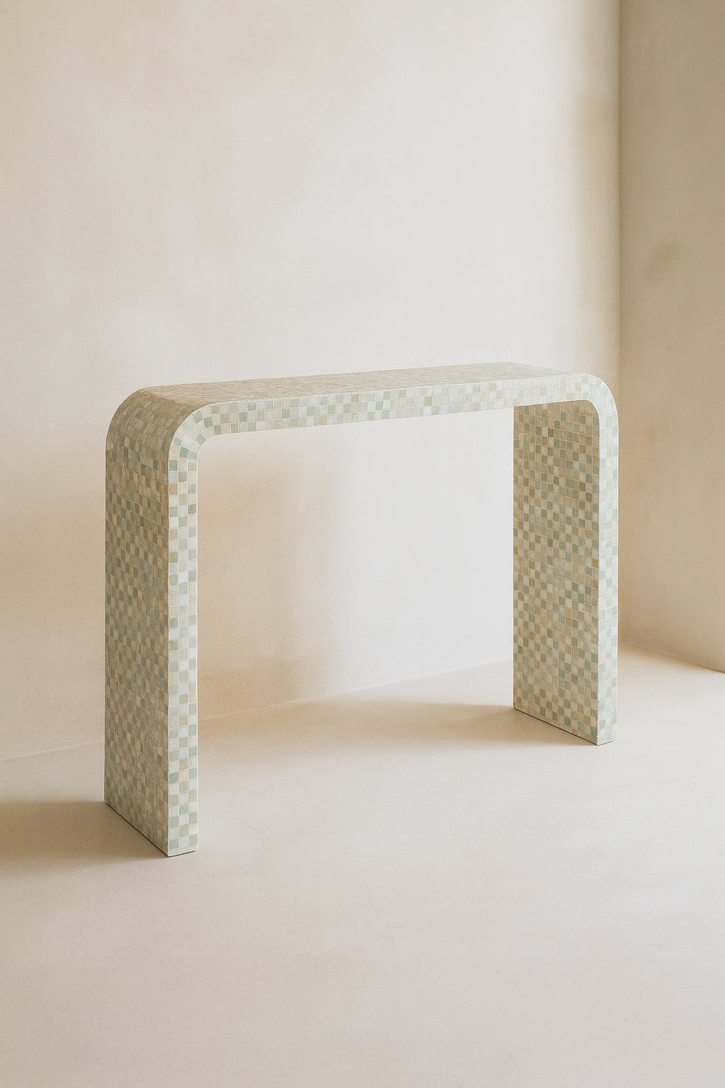 Zina - Console - Coquille De Capiz - Vert