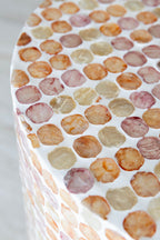 Solna - Meuble D'Appoint - Coquille De Capiz - Rose