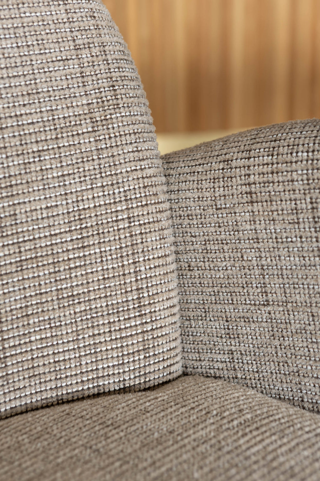 Ginette - Ens Tble Ext Ovale - Effet Noyer/Tweed - Tabac/Noyer
