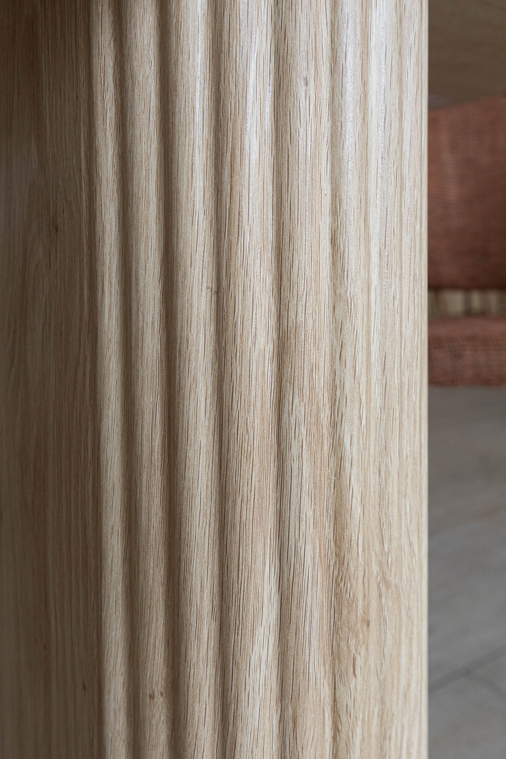 Quito - Ens Table 220Cm - Tissu Tweed/Effet Bois - Latte/Naturel