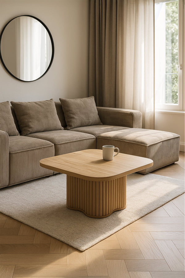 Alba - Table Basse - Effet Bois - Naturel