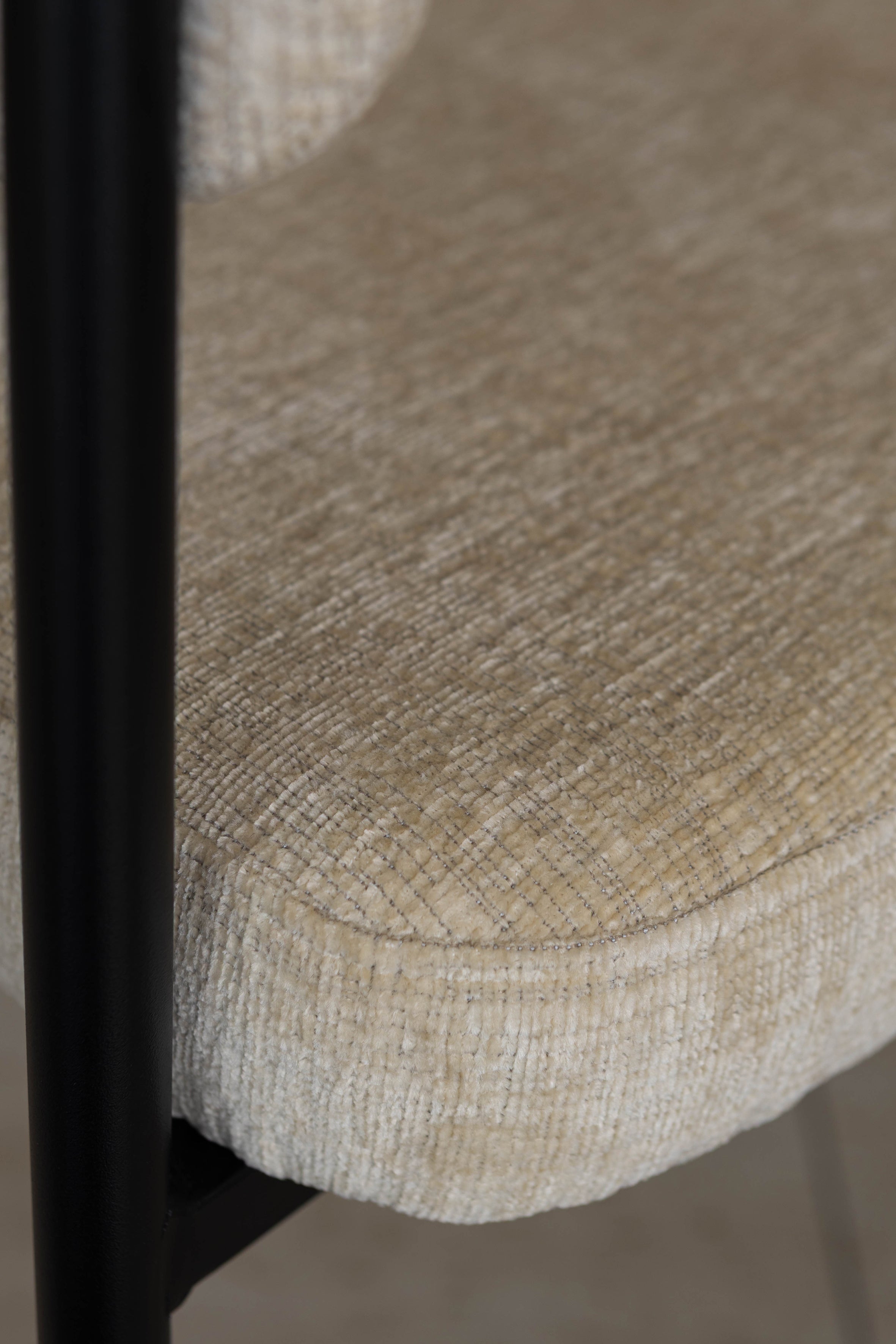 Colette - Ensemble Table Extensibl - Tissu/Mdf - Beige