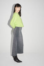 La Maxi Skirt Serena En Tricot Léo Green