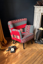 Inca - Fauteuil - Kilim/Bois - Noir