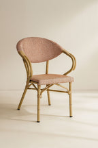 Amalfi - Lot 2 Fauteuils De Table Rouge - Aluminium - Rouge