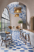 Scala - Lot 2 Chaises - Rotin/Aluminium/Textilene - Bleu