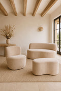 Come - Banc Avec Dossier - Velours - Beige